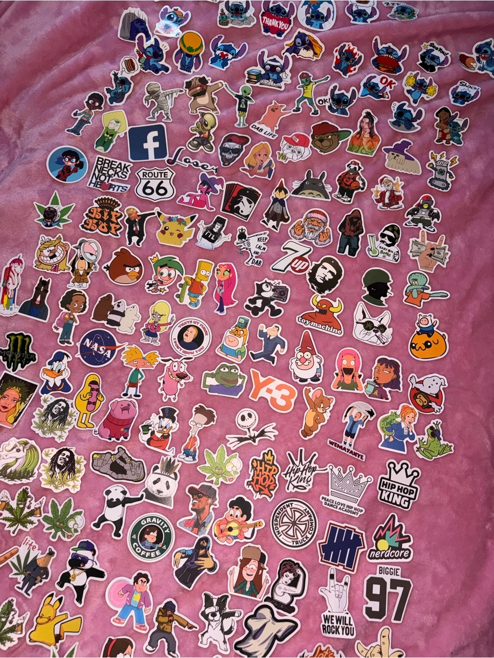 Assorted Cartoon & Pop Culture Sticker Sheet-READ Description